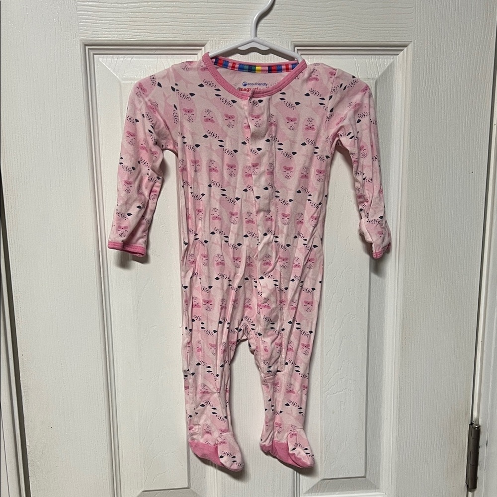 Magnetic Me Pink Walrus Pattern Footie